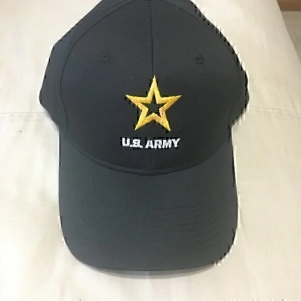 US Army black embroidered SnapBack hat NWOT